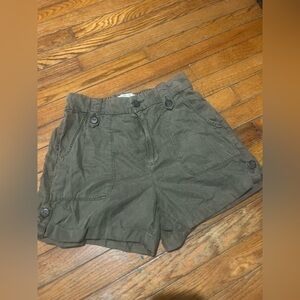 Nicole Miller Dark Green Cargo Shorts